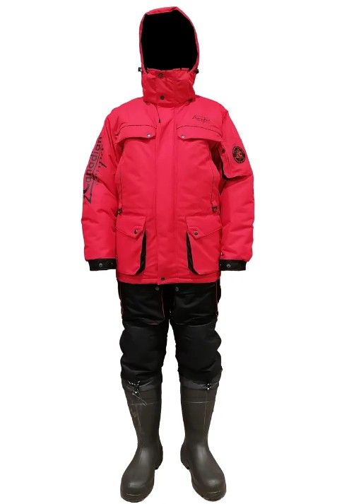 Зимний костюм для рыбалки Canadian Camper Snow Lake Pro цвет Black/Red (L)