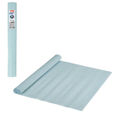 Бумага гофрированная Brauberg Fiore 140 г/м2 нежно-голубой (959) 50х250 см 112577