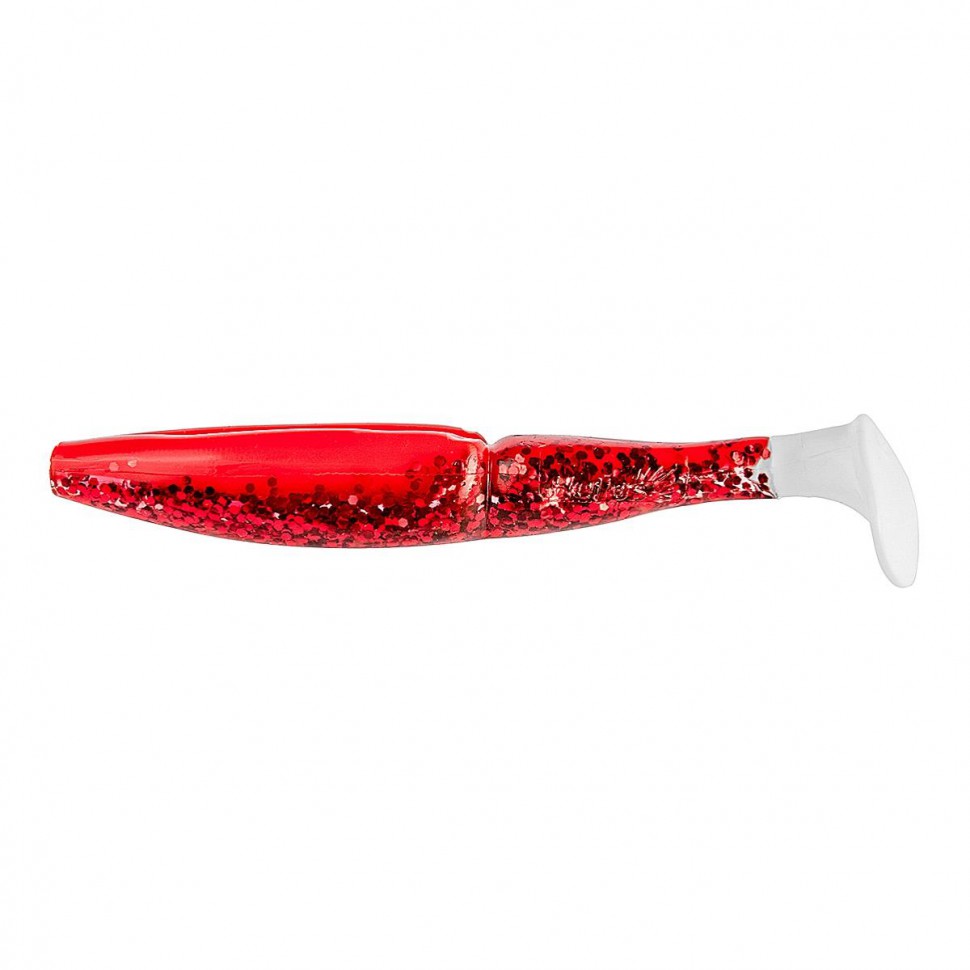 Виброхвост Helios Guru 4,0"/10,16 см, цвет Red Sparkles WT 7 шт HS-30-034