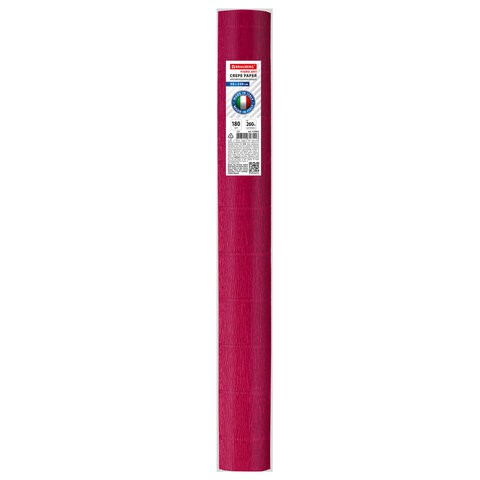 Бумага гофрированная Brauberg Fiore 180 г/м2 вишневая (586) 50х250 см 112605