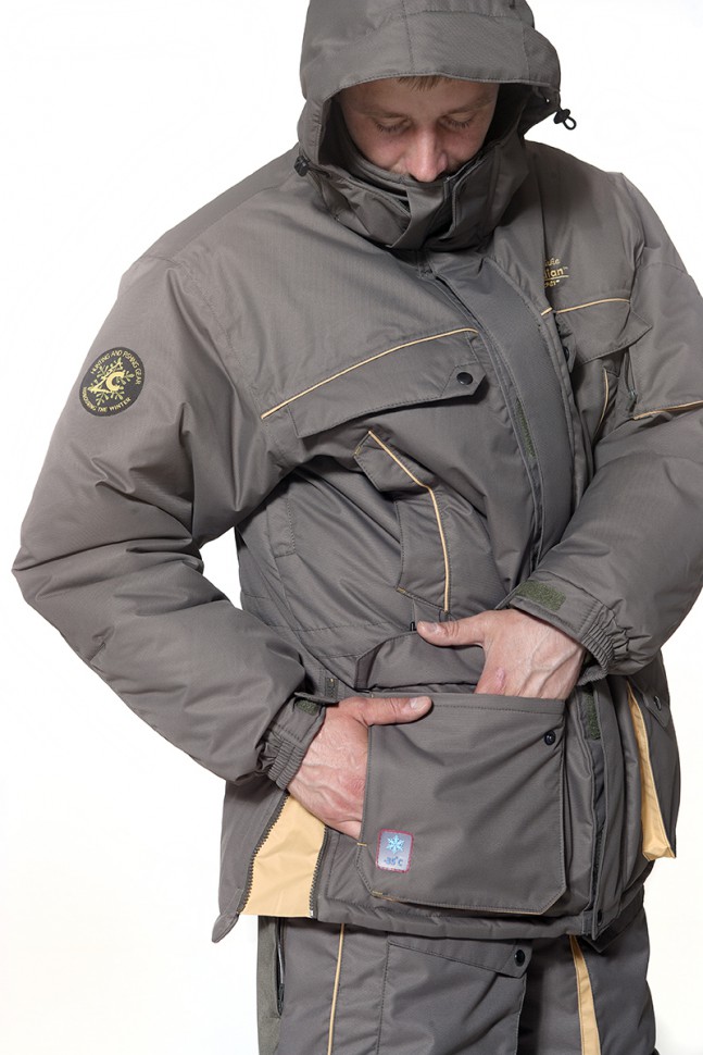 Зимний костюм для рыбалки Canadian Camper Snow Lake Pro цвет Stone (L)