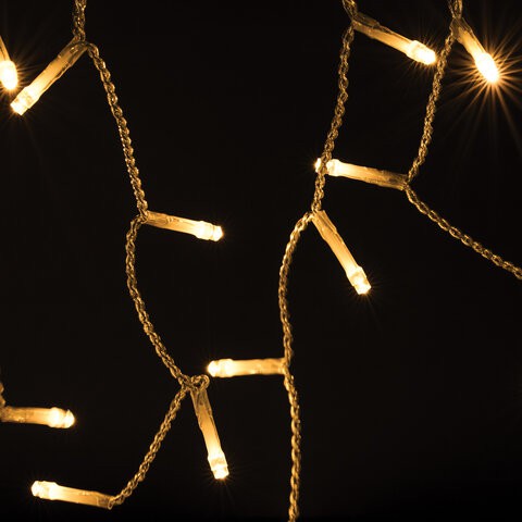 Уличная светодиодная гирлянда Золотая Сказка Бахрома 100 LED, 15 нитей, 2х0,5 м, 220V 591299