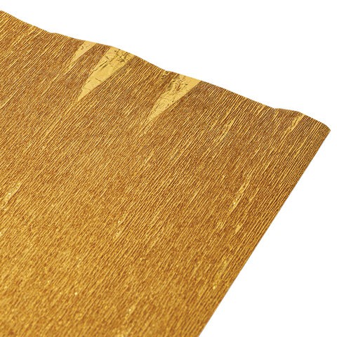 Бумага гофрированная Brauberg Fiore 140 г/м2 античное золото (917) 50х250 см 112603