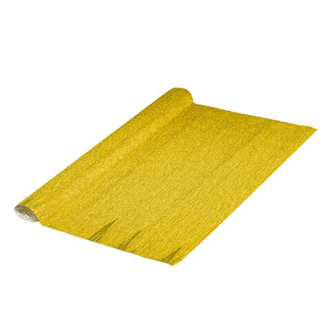 Бумага гофрированная Brauberg Fiore 180 г/м2 желтое золото (801) 50х250 см 112657