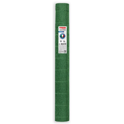 Бумага гофрированная Brauberg Fiore 180 г/м2 темно-зеленая (561) 50х250 см 112616
