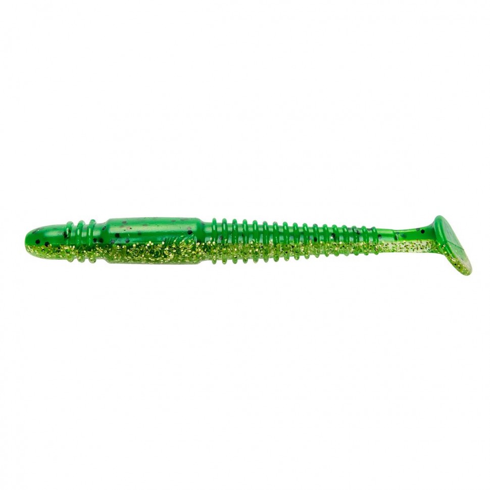 Виброхвост Helios Minoga 3,75"/9.5 см, цвет Green Peas 5 шт HS-17-051