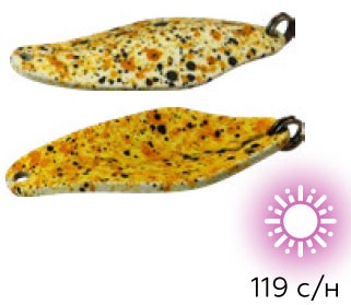 Блесна форелевая Namazu Pro TiA Losanga, вес 3,8 г, цвет 119 светонакопительная NP-TL38-119G