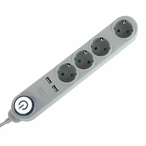 Сетевой фильтр Sonnen DX04, 4 розетки 1,5 м 513493
