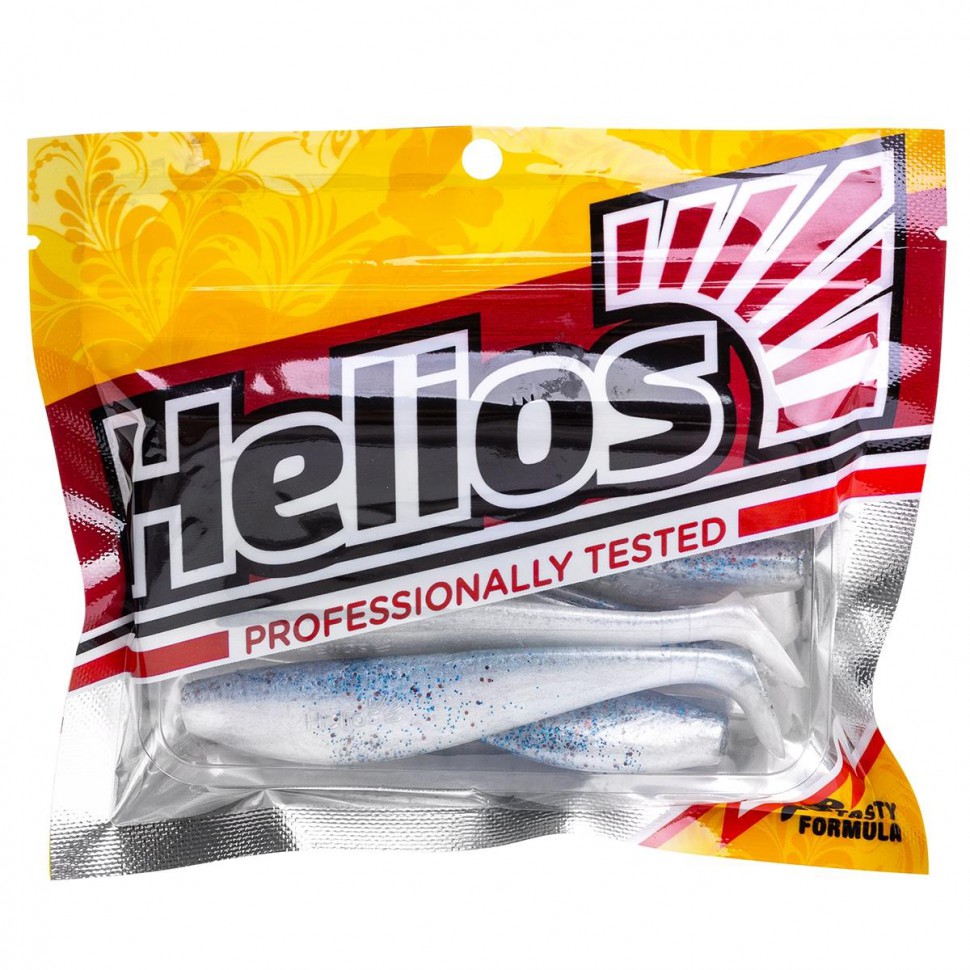 Виброхвост Helios Zander 4"/10,2см, цвет Blue Fish 5 штHS-36-052