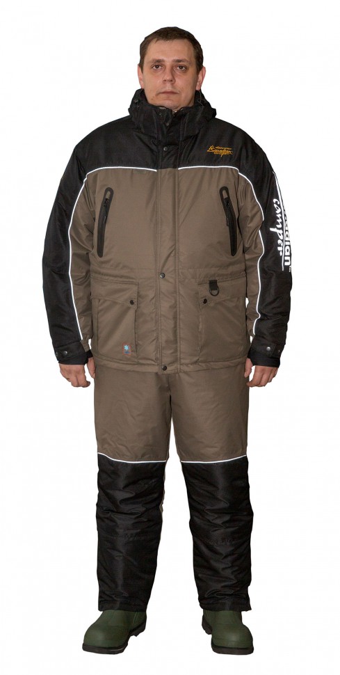 Зимний костюм для рыбалки Canadian Camper Denwer Pro цвет Black/Stone (XL)