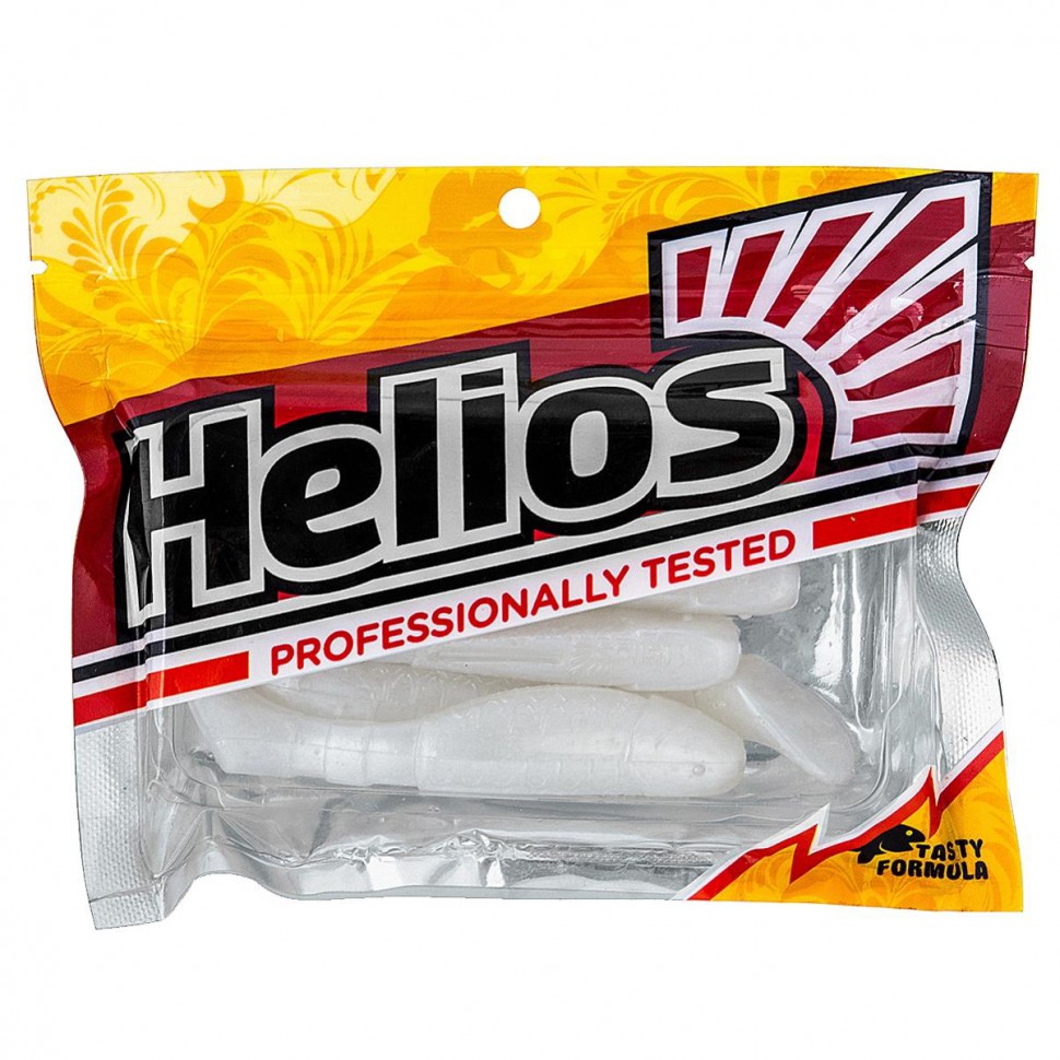 Виброхвост Helios Chubby 3,55"/9 см, цвет Pearl 5 шт HS-4-013