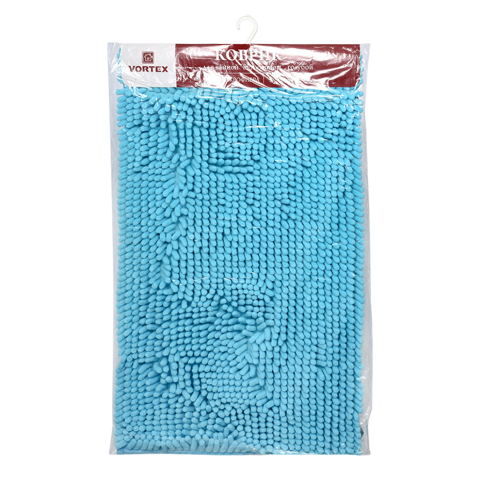 Коврик для ванной Vortex Spa comfort 50х80 см голубой 24139